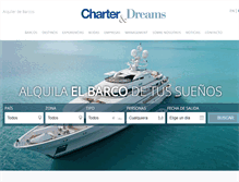 Tablet Screenshot of charteranddreams.com